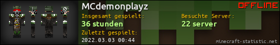 Benutzerleisten 560x90 für MCdemonplayz