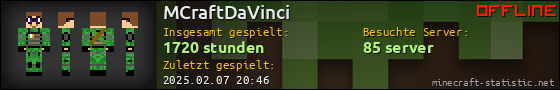 Benutzerleisten 560x90 für MCraftDaVinci