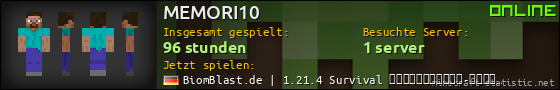 Benutzerleisten 560x90 für MEMORI10