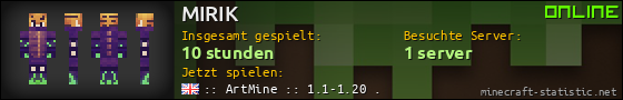 Benutzerleisten 560x90 für MIRIK
