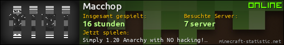 Benutzerleisten 560x90 für Macchop
