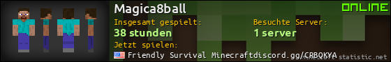 Benutzerleisten 560x90 für Magica8ball