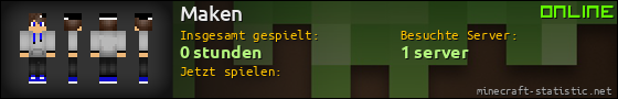 Benutzerleisten 560x90 für Maken