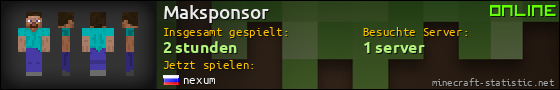 Benutzerleisten 560x90 für Maksponsor