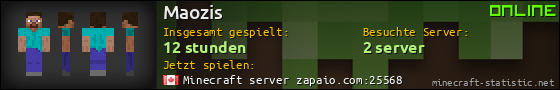 Benutzerleisten 560x90 für Maozis