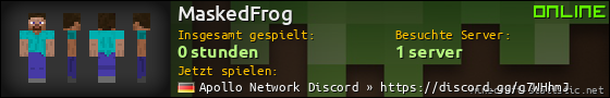 Benutzerleisten 560x90 für MaskedFrog