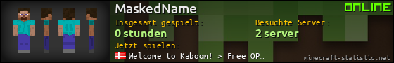 Benutzerleisten 560x90 für MaskedName