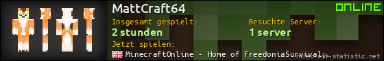 Benutzerleisten 560x90 für MattCraft64