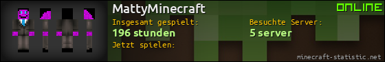 Benutzerleisten 560x90 für MattyMinecraft