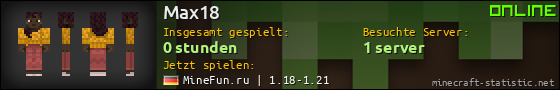 Benutzerleisten 560x90 für Max18