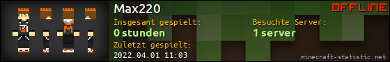 Benutzerleisten 560x90 für Max220