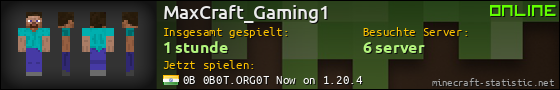 Benutzerleisten 560x90 für MaxCraft_Gaming1