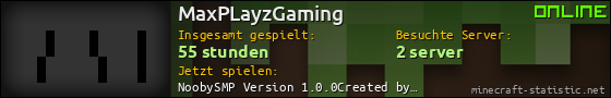 Benutzerleisten 560x90 für MaxPLayzGaming