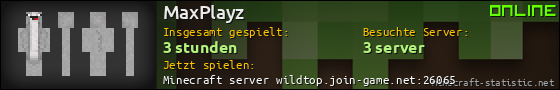 Benutzerleisten 560x90 für MaxPlayz