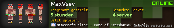 Benutzerleisten 560x90 für MaxVsev