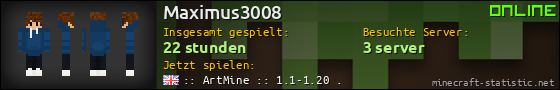 Benutzerleisten 560x90 für Maximus3008