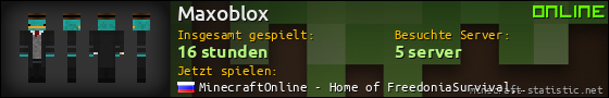 Benutzerleisten 560x90 für Maxoblox