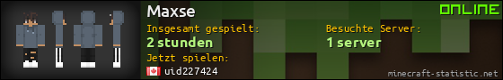 Benutzerleisten 560x90 für Maxse