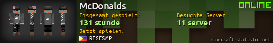 Benutzerleisten 560x90 für McDonalds