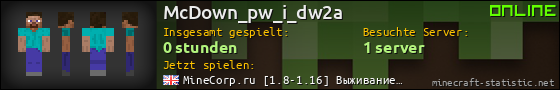 Benutzerleisten 560x90 für McDown_pw_i_dw2a