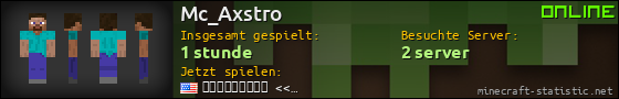 Benutzerleisten 560x90 für Mc_Axstro