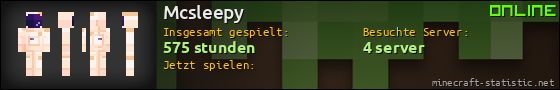 Benutzerleisten 560x90 für Mcsleepy