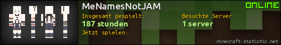 Benutzerleisten 560x90 für MeNamesNotJAM