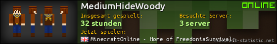 Benutzerleisten 560x90 für MediumHideWoody