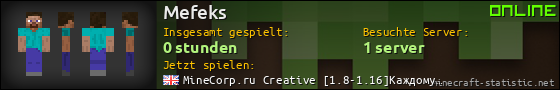 Benutzerleisten 560x90 für Mefeks