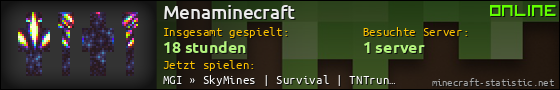 Benutzerleisten 560x90 für Menaminecraft