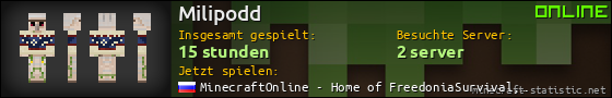 Benutzerleisten 560x90 für Milipodd