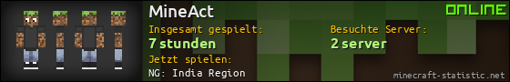 Benutzerleisten 560x90 für MineAct