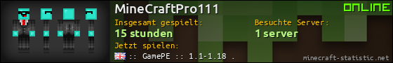 Benutzerleisten 560x90 für MineCraftPro111