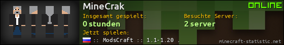 Benutzerleisten 560x90 für MineCrak