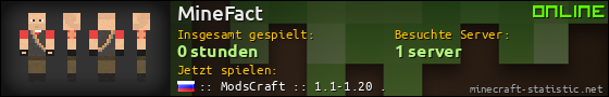 Benutzerleisten 560x90 für MineFact