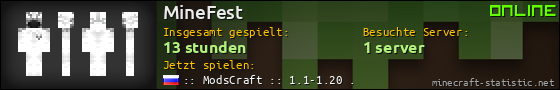 Benutzerleisten 560x90 für MineFest