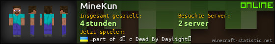 Benutzerleisten 560x90 für MineKun