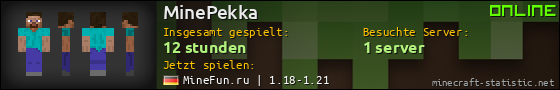 Benutzerleisten 560x90 für MinePekka