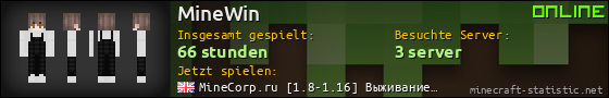 Benutzerleisten 560x90 für MineWin
