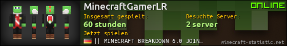 Benutzerleisten 560x90 für MinecraftGamerLR