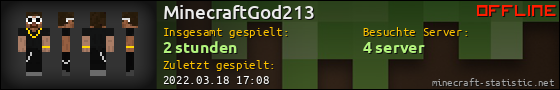 Benutzerleisten 560x90 für MinecraftGod213