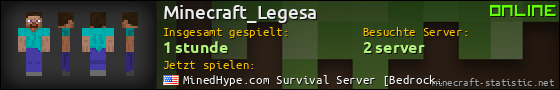 Benutzerleisten 560x90 für Minecraft_Legesa