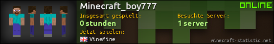 Benutzerleisten 560x90 für Minecraft_boy777