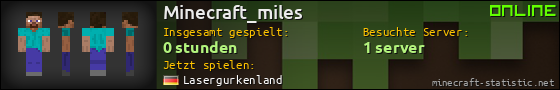 Benutzerleisten 560x90 für Minecraft_miles