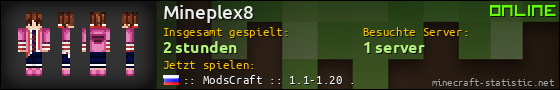 Benutzerleisten 560x90 für Mineplex8