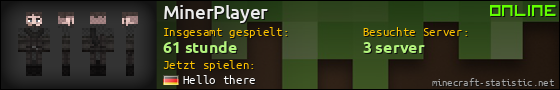 Benutzerleisten 560x90 für MinerPlayer