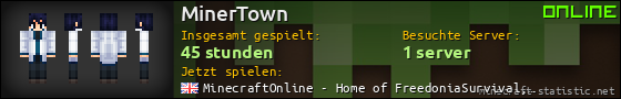 Benutzerleisten 560x90 für MinerTown