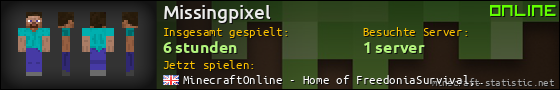 Benutzerleisten 560x90 für Missingpixel