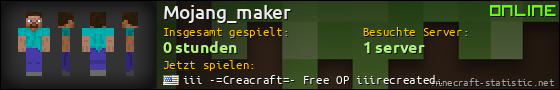 Benutzerleisten 560x90 für Mojang_maker