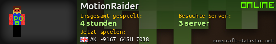 Benutzerleisten 560x90 für MotionRaider
